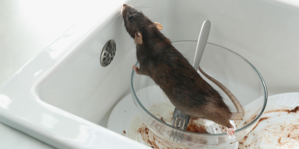 Les rats sont attirés par la nourriture évier sale | Traitement nuisibles